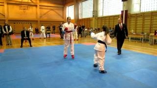 Girl vs girl , karate , Jurmalas kauss, Latvia        